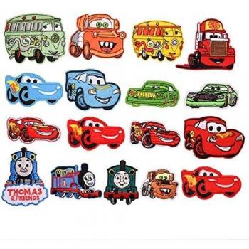 Mingjun 17 parches para planchar o coser en autobuses, coches, camiones de fuego, coches, chaquetas