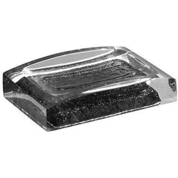 Gedy Antares Jabonera, Resina, Gris, 7.5 X 11.2 X 2.7