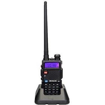 Retevis RT5R Walkie Talkie, 128 Canales Walkie Talkie Doble Banda Recargable, Transceptor de Mano con Radio FM, Portátil 2m / 70cm Radio de 2 Vías para Caza, Radioaficionado