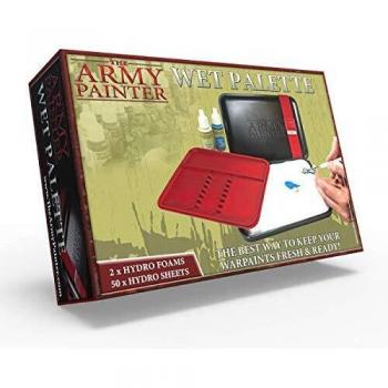 The Army Painter | Wet Palette | Paleta húmeda Estuche Premium para Pinceles con 50 Ranuras y 2 Esponjas para Pintar Figuras Miniatura de Wargaming | Juego de Guerra