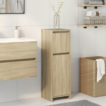 Mueble de baño Sonoma roble 30x30x95 cm madera multicapa color marrón