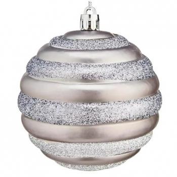 Bolas de Navidad Multicolor Ø 8 cm 6 Unidades Plástico