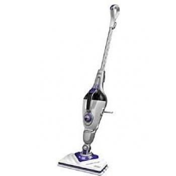 Black & Decker Limpiador a Vapor 1600W, Capacidad 0.5L, Escoba Vertical 2 en 1, Color Púrpura y Blanco