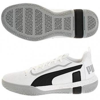Puma Legacy Low - Zapatillas de baloncesto para hombre, blanco/gris, 7.5 UK - 41 EU