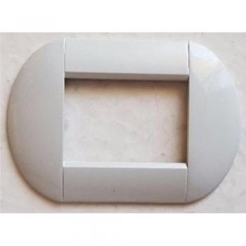 Placa Compatibles Living International Bticino - Blanco Opaco - 3 Foros