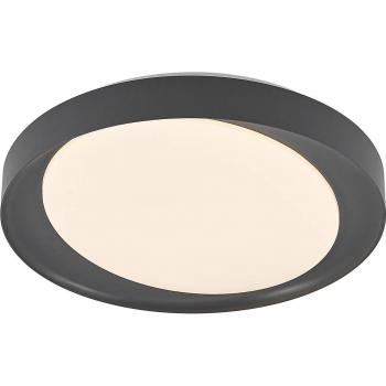 Lindby Alyano plafón LED atenuable, RGB, CCT, moderno en gris, hecho de plástico para salón y comedor (1 lámpara)