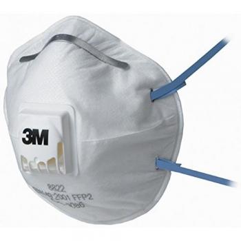 MASCARILLA PROTECCION FFP2 3M MOLDEADA CON VALVULA 8822SP