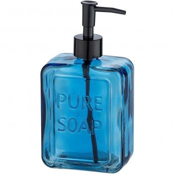 Dispensador de Jabón Wenko Pure Soap 550 ml Azul Vidrio