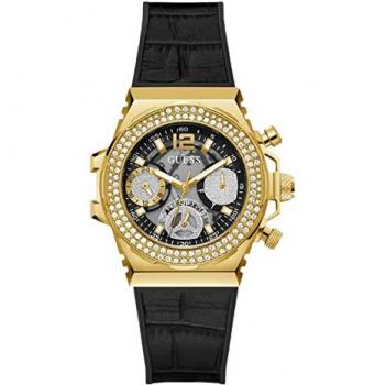 Reloj Analógico Guess Fusion GW0553L4 para Dama en Negro y Dorado, Talla Única