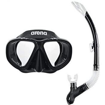 Arena Premium Snorkeling Set for Adults and Kids - Black