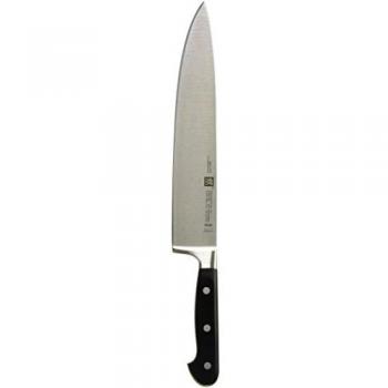 ZWILLING Cuchillo de cocina, Longitud de la hoja: 26 cm, Hoja ancha, Mango especial de acero inoxidable/plástico, Profesional S