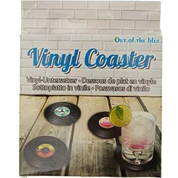 4 posavasos forma de vinilo - Vinyl coaster
