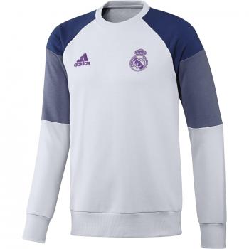 adidas Real Madrid Cf Swt - Sudadera para hombre, color blanco / morado, talla M
