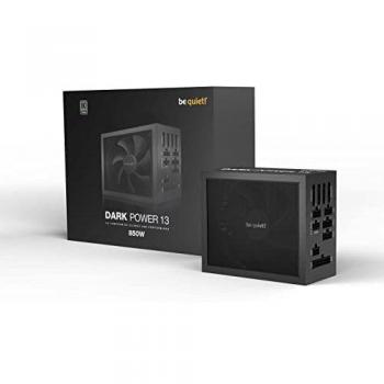 be quiet! Dark Power 13 850W Full Modular ATX Power Supply with 80 PLUS Titanium Efficiency, Fluid Dynamic Fan, Quad Rail System, Full-Mesh Front Panel, Overclocking Key, PCIe 5.0 Support and AT