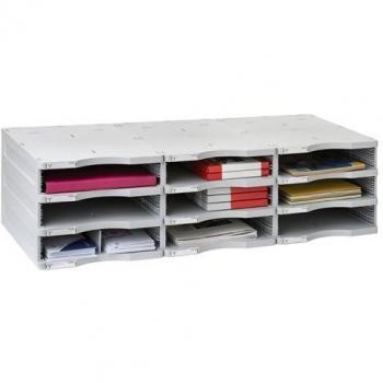 Archivo 2000 6533GS - Clasificador modular archivodoc de 9 huecos , color gris