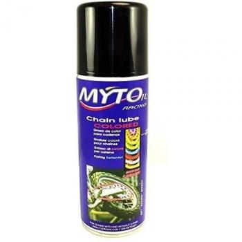 MYTO - Spray grasa de cadena con P.T.F.E. Color Blanco. Envase de 400 ml.
