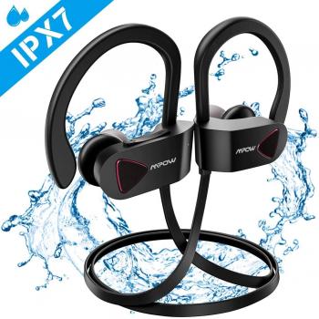 Mpow Auriculares Inalámbricos IPX7, Bluetooth 4.1 Auriculares Deportivos IPX7, A2DP Auricular Deporte Correr Manos Libres, Hi-Fi Estéreo con Micrófono para iPhone 8 / 8Plus, X, 7, 7 Plus,Android.