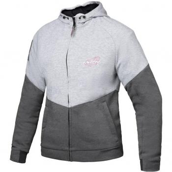 Ixon Chaqueta textil de moto para mujer Touchdown Gris-Plateado-Fúcsia