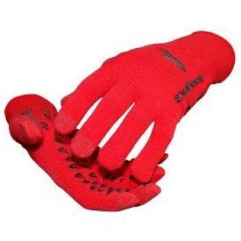 Defeet ET Dura Glove, Large, Red Cordura/Black Grippies