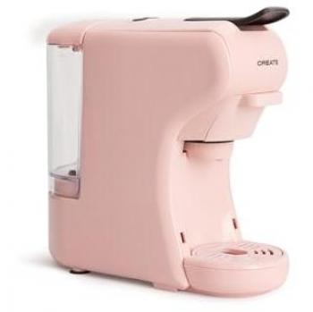 Cafetera Multicápsula Express y Café Molido Adaptador Dolce Gusto/Nespresso Rosa - 19 Bar, Programable, Ligera y Compacta, Tanque 600ml, Sistema Thermoblock, 1450 W