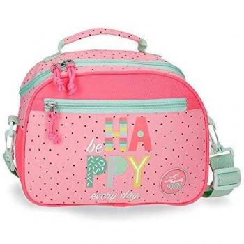 Movom Be Happy Neceser Adaptable con Bandolera Rosa 25x19x10 cms Poliéster