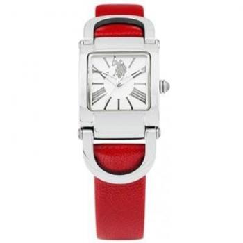 Reloj de Pulsera Analógico para Mujer U.S. Polo Assn. USP5012RD - Eslabones Extra - Color Rojo
