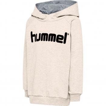 Hummel Hmlgo Logo Beige Cotton Hoodie