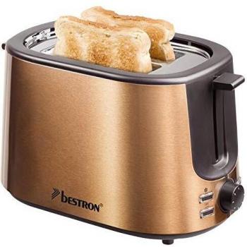 Bestron ATS1000CO Tostadora 2 Rebanadas 1000W Cobre