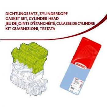 Juego de juntas de culata CORTECO 418259P para OPEL Zafira A, Astra G CC y Vectra B CC