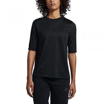 Nike W Nsw Bnd Camiseta de Manga Corta, Mujer, Negro
