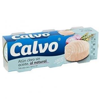 Calvo - Atun Claro Natural - 4 Paquetes de 3 x 80 g - [total 12 unidades]