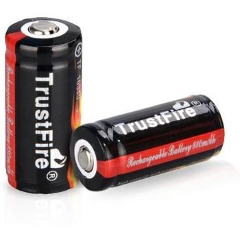 Bateria - TrustFire 2pzs 16340 880mAh 3.7V Bateria de litio con PCB placa protegida