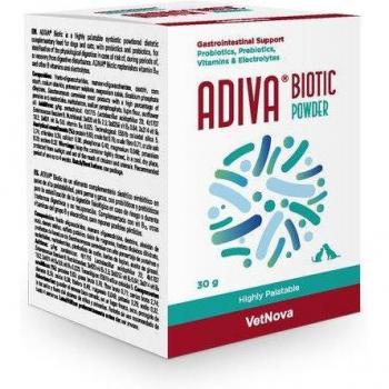 ADIVA® Biotic Powder 30 gr - Suplemento para la Salud Digestiva de Perros y Gatos