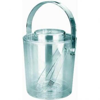Lacor - 62363 - Cubitera Doble Pared Acrilica Con pinza + Tapa 3 Litros.