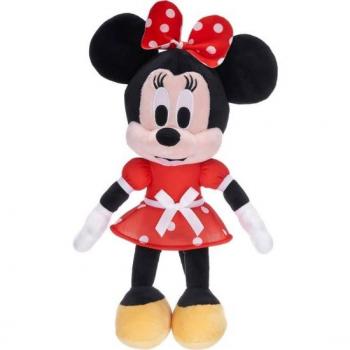Peluche Minnie Mouse Disney 30cm con Vestido Rojo y Lunares