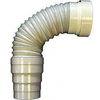 Tubo de evacuación extensible para WC ø120 mm, ajuste de 85 a 107 mm - Noyon & Thiebault