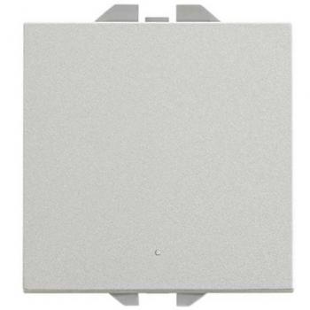 Conmutador pulsante Simon 270 10AX Aluminio 230V 2 módulos