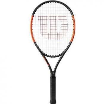 Wilson Burn 25 S TNS TKT Raqueta de Tenis, Unisex niños, Plateado/Naranja 