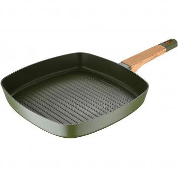 Sartén Asador San Ignacio Green Earth SG6764, Aluminio 100% Reciclado, 28x8cm