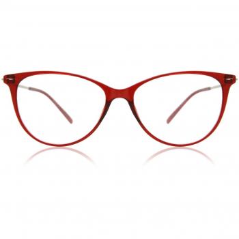 Cat Eye Montura Completa Plástico Rojas Gafas Recetadas para Mujer - Gafas Anti-Azules - SmartBuy Collection