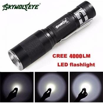 Amlaiworld 4000LM Zoomable del XM-L LED Q5 3 modo de antorcha super brillante luz de la lámpara
