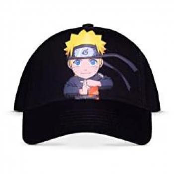 Gorra Ajustable de Algodón Naruto Shippuden para Niños - Talla Única, Negro