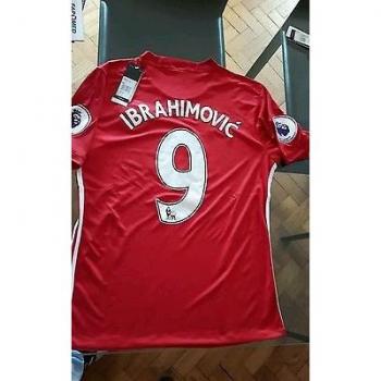 adidas Camiseta del Manchester United Home Hombre 2016/2017 – Ibrahimovic 9, extra-large