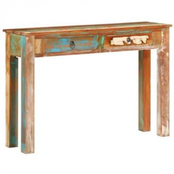 vidaXL Console Table 110x30x75 cm Solid Wood Reclaimed