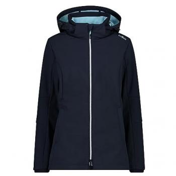 CMP Women's Long Fit Softshell Jacket - Blue