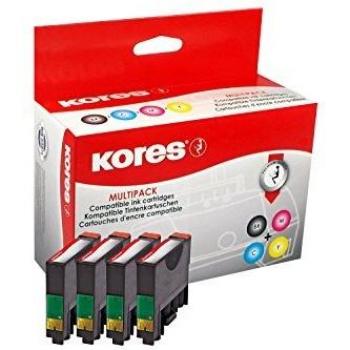 Paquete Múltiple de Tinta Kores G1607KIT Compatible con Epson T0711-T0714 (Negro, Cian, Magenta, Amarillo)