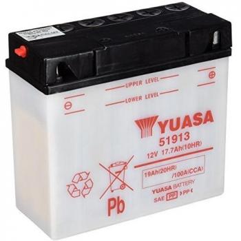YUASA BATERIA 51913 abierto - sin ácido