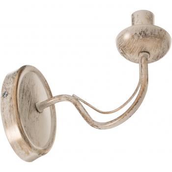 Aplique de pared Helam Malbo en blanco, 1 luz, diseño moderno, acabado en blanco y dorado, medida de 26 cm