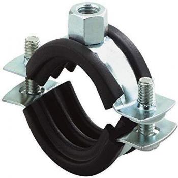 Abrazadera de Tubo Fischer FRSN 63-70 M8/M10 sin perfil de caucho, VPE 1 pieza