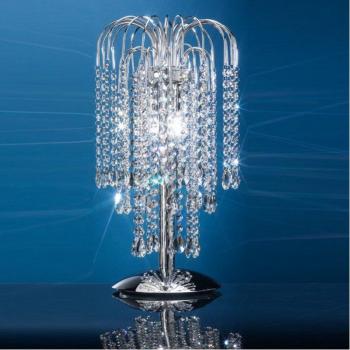 Lámpara de mesa PIOGGIA 2 Luz Metal Cromo